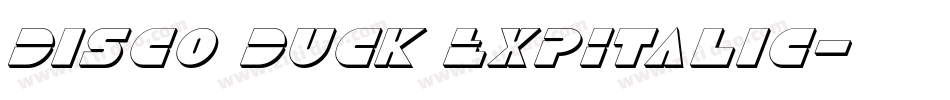 Disco Duck ExpItalic字体转换